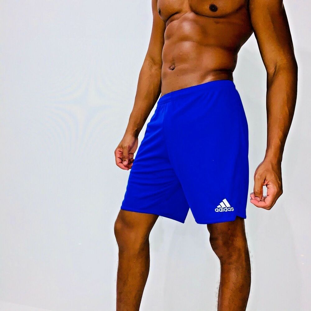 Adidas Vintage Soccer Shorts Nylon Blue White Small